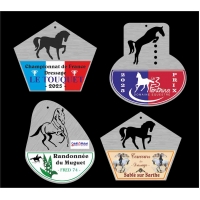 Plaques alu perforées brossé evidées num